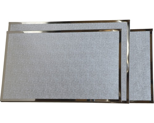 Hitzeschutzplatte Bertrams 80x50 cm silber