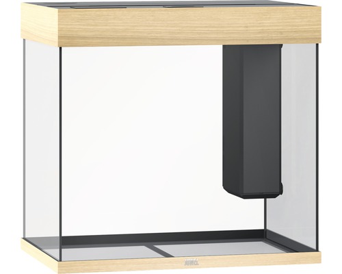 Aquarium mit Holzrahmen und Innenfilter