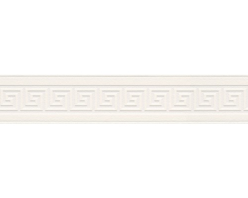 PVC-Bordüre A.S. Creation Only Borders 8 Meander weiß 5 m x 10 cm Bordüre mit Mäandermuster