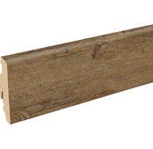 Fußleiste aus Holzwerkstoff mit Holzdekor