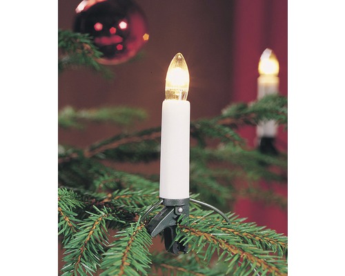 Elektrische Christbaumkerze mit Clip zur Befestigung am Weihnachtsbaum