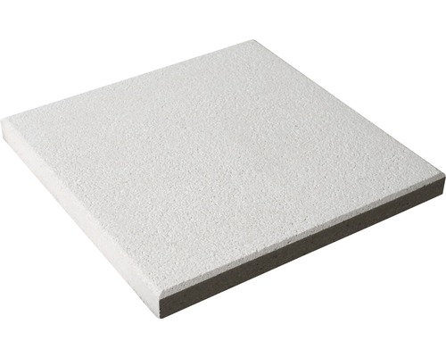 Beton Terrassenplatte White mit 1 HARDLINE®-Kante 40x40x3,7 cm