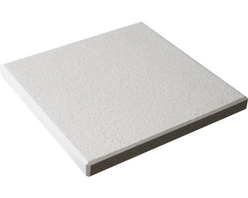 Beton Terrassenplatte White mit 2 HARDLINE®-Kanten 40x40x3,7 cm