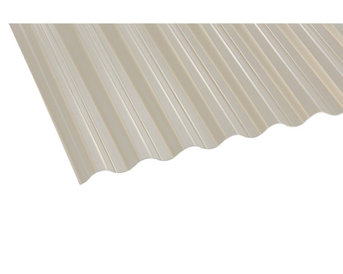 PVC Wellplatte Sinus 76/18 bronce 3000 mm x 900 mm x 1,1 mm Profilplatte aus Kunststoff