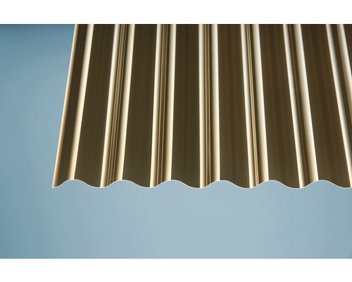 Nahaufnahme einer gewellten Bauplatte