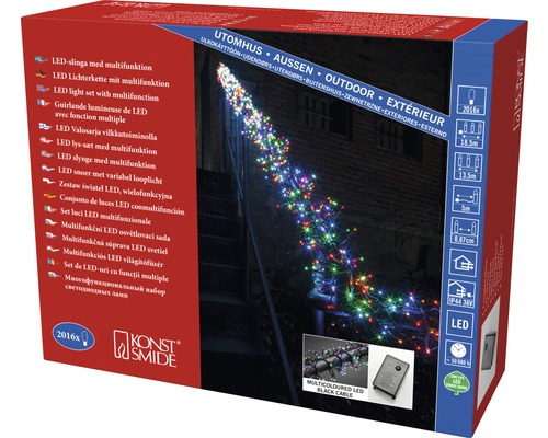 Verpackung einer LED Lichterkette mit Multiefunktion für den Außenbereich