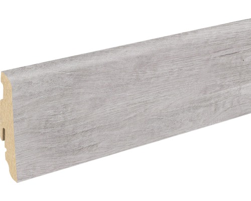 SKANDOR Sockelleiste Steineiche FOFEI15R FU60L 19 x 58 x 2400 mm Sockelleiste mit Holzstruktur