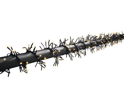 Dekorative Lichterkette auf einer Stange