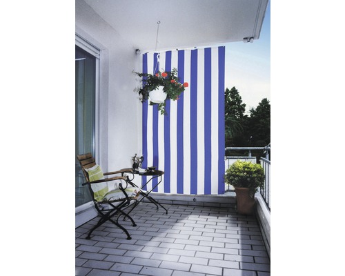 Senkrecht-Sonnensegel blau-weiß 230x140cm Senkrecht-Sonnensegel blau-weiß 230x140cm