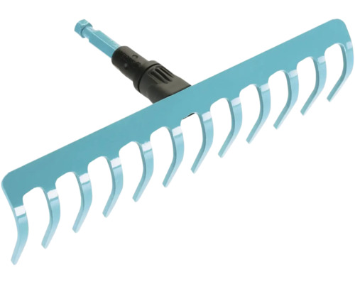 Gartenrechen mit Zinken und verstellbarem Stiel