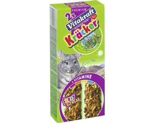 Nagersnack, Vitakraft Kräcker® Kräuter für Chinchillas Vitakraft Kräcker Knabberstangen für Chinchillas