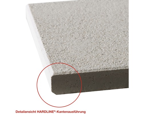 Detailansicht der HARDLINE Kantenausführung einer Betonplatte