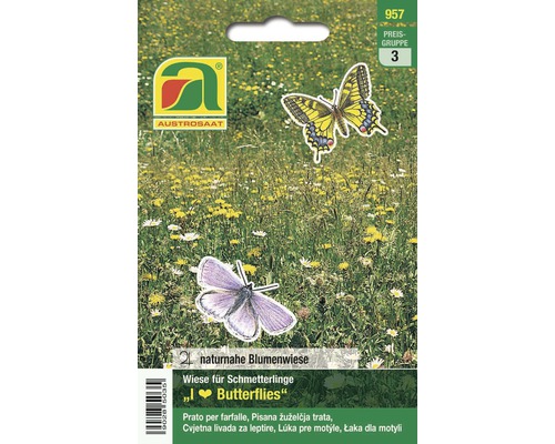 Blumenwiese für Schmetterlinge Austrosaat 2 m²