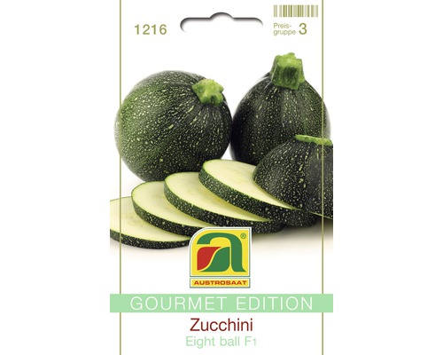 Gemüsesamen Austrosaat Zucchini 'Eight Ball F1'