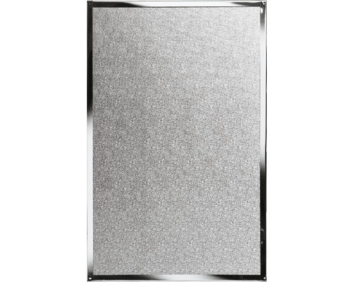Hitzeschutzplatte 4-eckig 80x50 cm silber