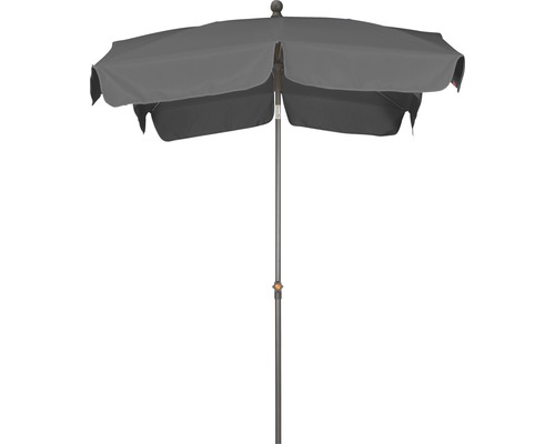 Grauer Sonnenschirm mit Mittelmast