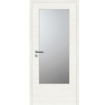 Zimmertür mit Glaseinsatz und Türgriff