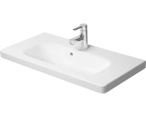 Möbelwaschtisch Duravit DuraStyle 78,5x40 cm weiß glänzend ohne Beschichtung Waschtisch aus Sanitärkeramik mit Armatur
