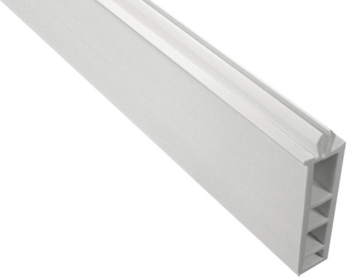 Fensterbankanschlussprofil für Schiebetür 3000x50 mm weiß Kunststoff-Hohlkammerprofil für den Innenausbau