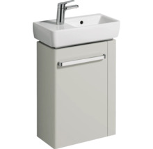 Waschbeckenunterschrank Geberit Renova Compact 60,4x44,8x22,2 cm Türanschlag links ohne Waschbecken grau