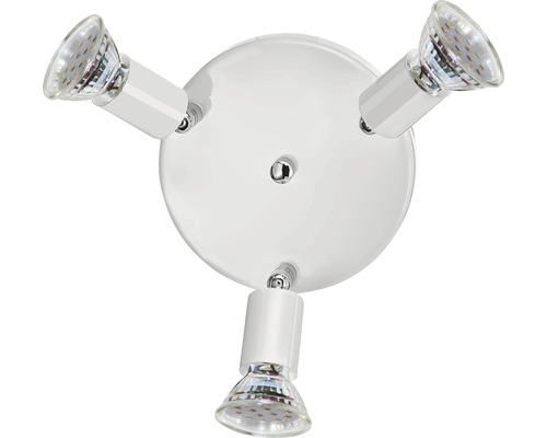 LED Spotrondell Mini weiß 3-flammig mit Leuchtmittel 3x200 lm 3000 K warmweiß