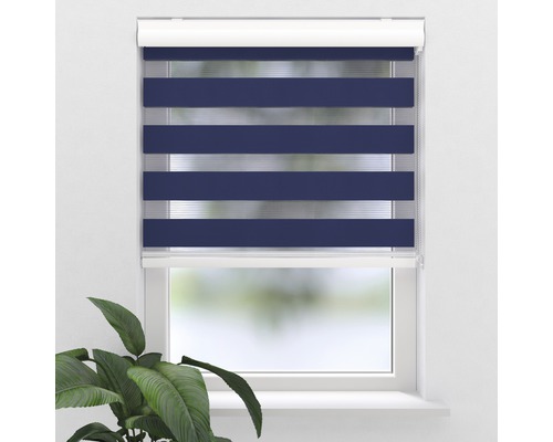 Soluna Doppelrollo D-R11 Noah mit Kassette blau 60x175 cm Soluna Doppelrollo D-R11 Noah mit Kassette blau 60x175 cm