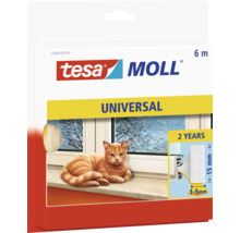 Tesa Moll Universal Dichtungsband, 6 Meter, zur Abdichtung von Fenstern und Türen