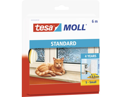 Schaumstoff I-Profil tesamoll 6 m x 9 mm x 4 mm Schaumstoff I-Profil tesamoll 6 m x 9 mm x 4 mm