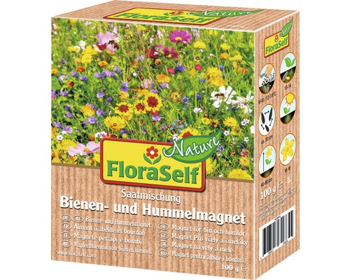 Blumenwiesensamen FloraSelf Nature 'Bienen- & Hummelmagnet' max. 100 m²