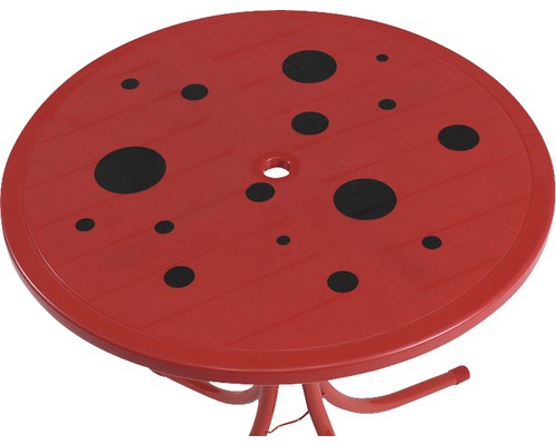 Gartentisch mit Marienkäfer Design