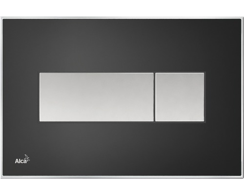 Betätigungsplatte für die Toilettenspülung mit zwei Tasten für unterschiedliche Spülmengen.