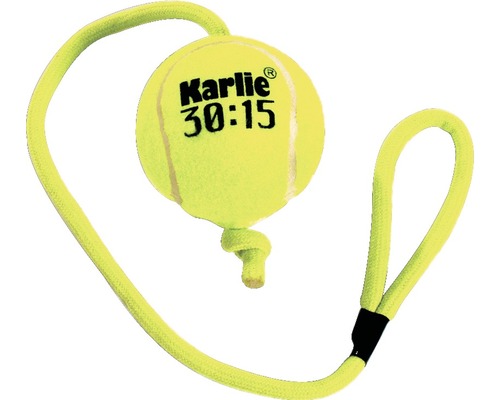 Tennisball mit Seil 6,5 cm, gelb
