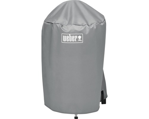 Weber Logo auf grauer Grill Abdeckhaube