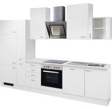 Küchenblock Flex Well Wito weiß/weiß 310 cm inkl. Einbaugeräte-thumb-5 Küchenblock Flex Well Wito weiß/weiß 310 cm inkl. Einbaugeräte-thumb-5
