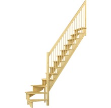 Holztreppe mit Geländer