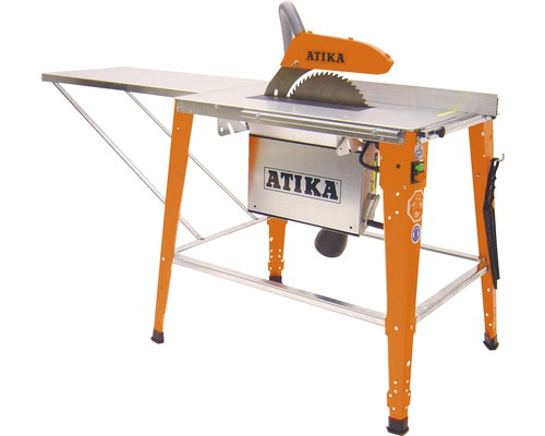 Tischkreissäge Atika HT 315 2000 W, vormontierter Sägetisch mit Spankasten und Motor