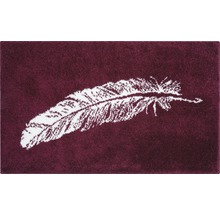 Badteppich Grund Piume 60 x 100 cm rubin
