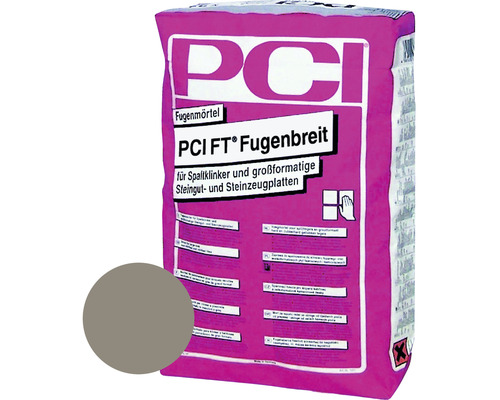 PCI FT® Fugenbreit Fugenmörtel für großformatige Steingut- und Steinzeugplatten zementgrau 25 kg PCI FT® Fugenbreit Fugenmörtel für großformatige Steingut- und Steinzeugplatten zementgrau 25 kg