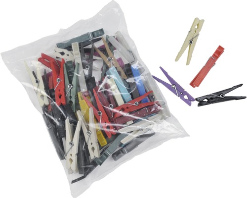 Eine Packung Wäscheklammern aus Kunststoff