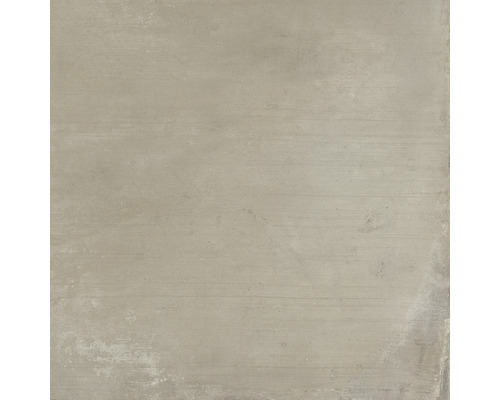 FLAIRSTONE Feinsteinzeug Terrassenplatte betonbeige rektifizierte Kante 60 cm x 60 cm x 3 cm Quadratische Bodenfliese aus Keramik