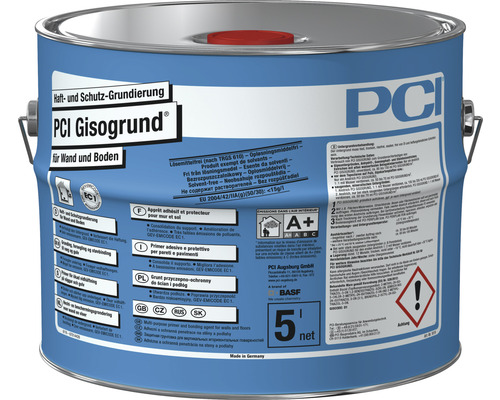 PCI Gisogrund® Haft und Schutzgrundierung für Wand und Boden 5 l PCI Gisogrund Haft- und Schutz-Grundierung für Wand und Boden im Gebinde