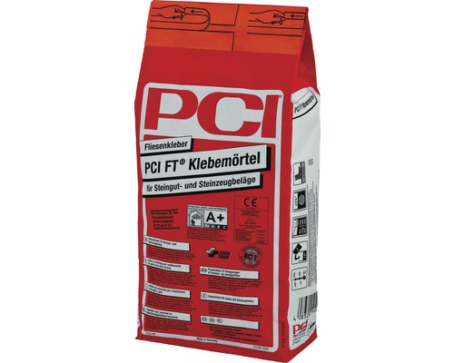 PCI FT® Klebemörtel Fliesenkleber für Steingut- und Steinzeugbeläge 5 kg-0