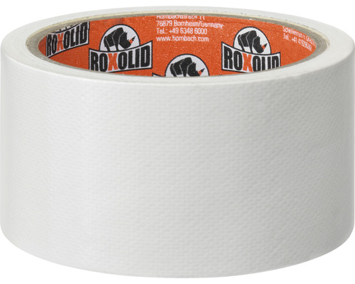 Weiße Gewebeklebebandrolle