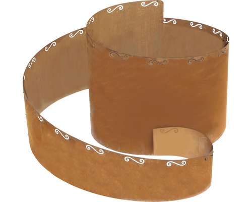 Dekorative Pflanzsäule aus Metall mit Spiralmuster