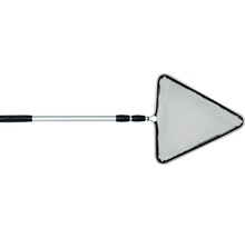 Teleskopkescher mit dreieckigem Netz für Gartenteiche