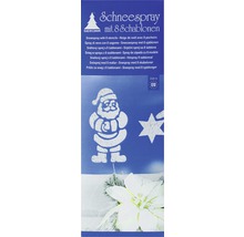 Schneespray mit acht Schablonen