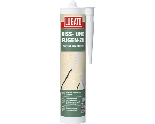 Lugato Acryl Dichtstoff Riss- und Fugen zu weiss 310 ml Lugato Acryl Dichtstoff Riss- und Fugen zu weiss 310 ml