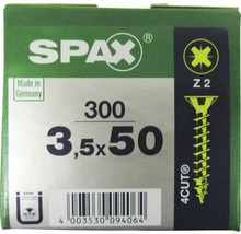 Spax Schraubenpackung mit 300 Schrauben, Größe 3,5 x 50 mm