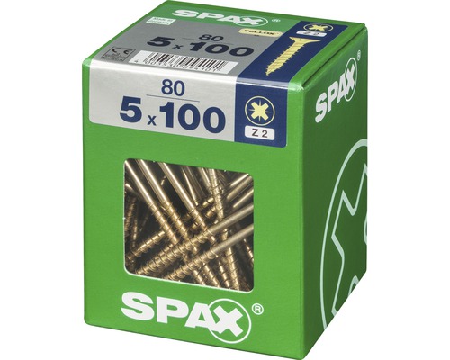 Spax Schrauben 5 x 100 Millimeter in Kartonverpackung