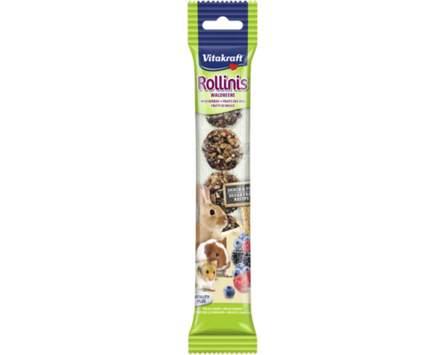 Nagersnack, Vitakraft Rollinis® für Zwergkaninchen 7 Stk. Vitakraft Rollinis Waldbeere Nagersnack